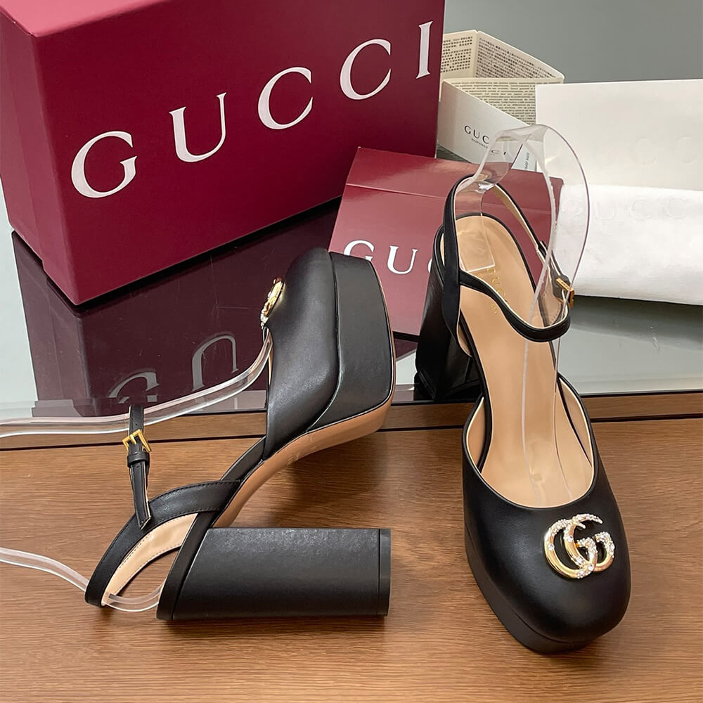 GUCCI Women s platform pump with Double G