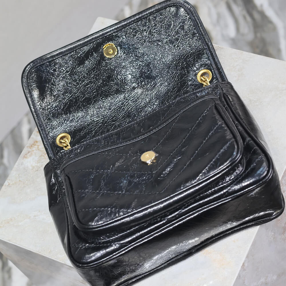 YSL NIKI baby in vintage leather(HIGH-END GRADE)