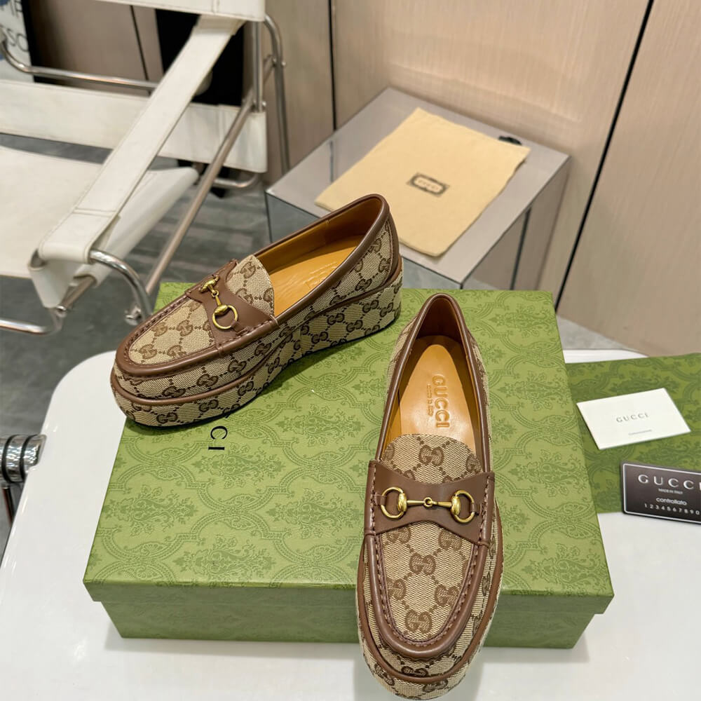 Gucci Women s Horsebit wedge loafer