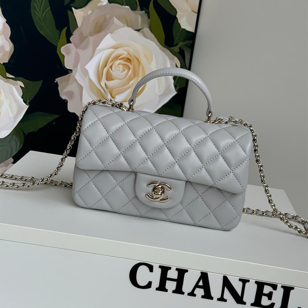 CHANEL Mini Classic Handbag With Top Handle