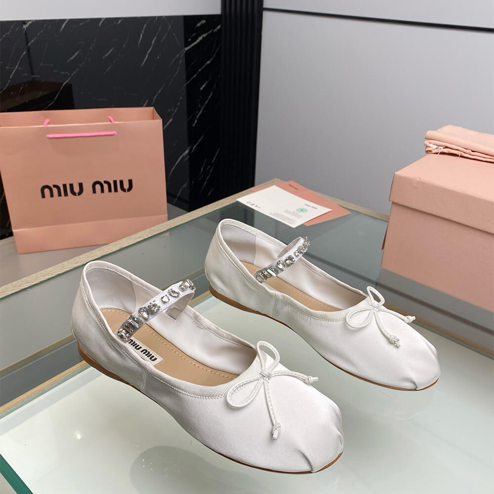 MiuMiu Satin ballerinas