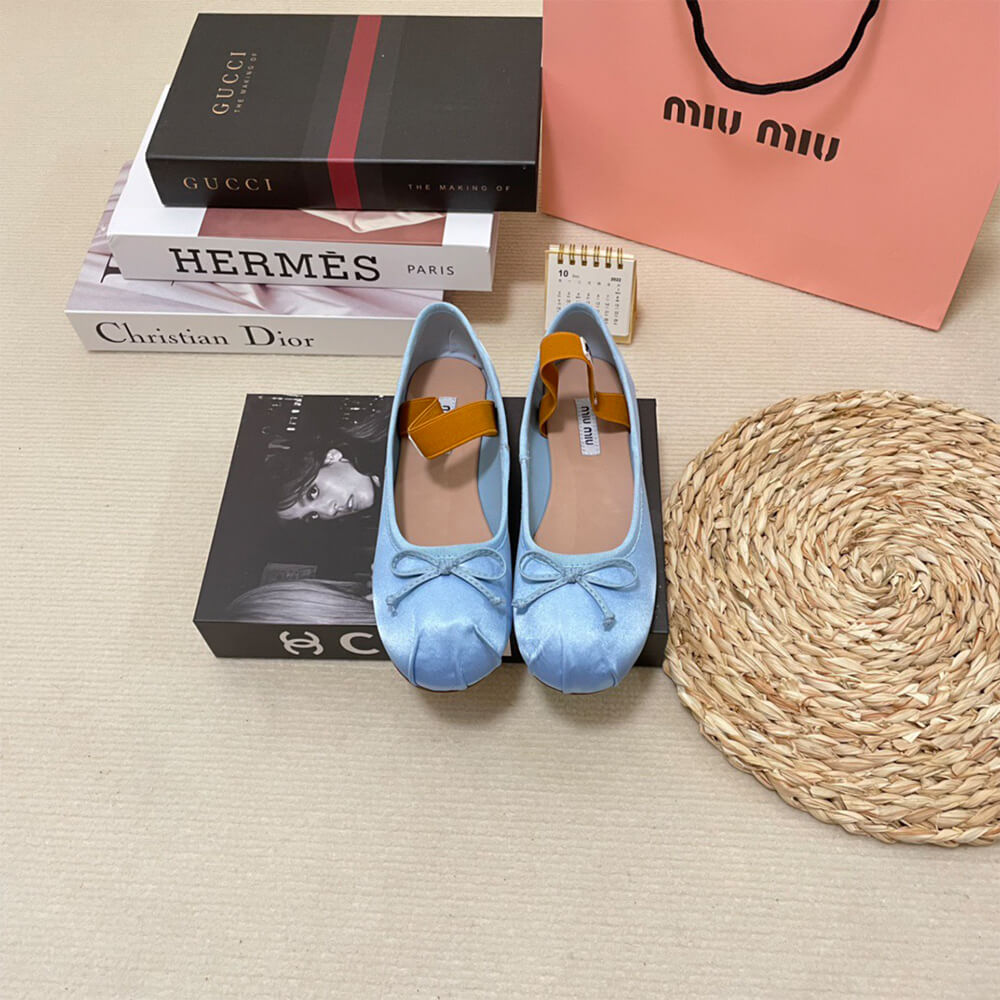 MiuMiu Satin ballerinas