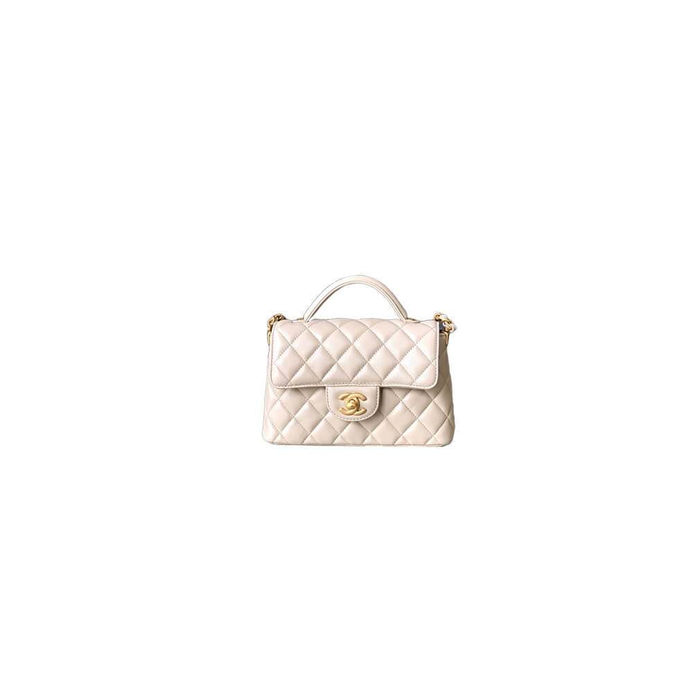 CHANEL Small Flap Bag with Top Handle(HIGH-END GRADE)