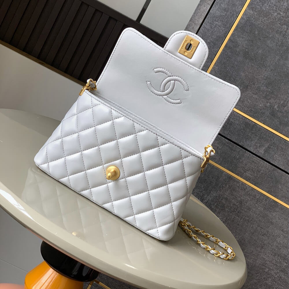 CHANEL Small Flap Bag with Top Handle(HIGH-END GRADE)