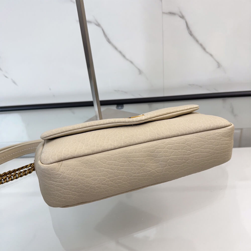 YSL calypso medium in grained lambskin