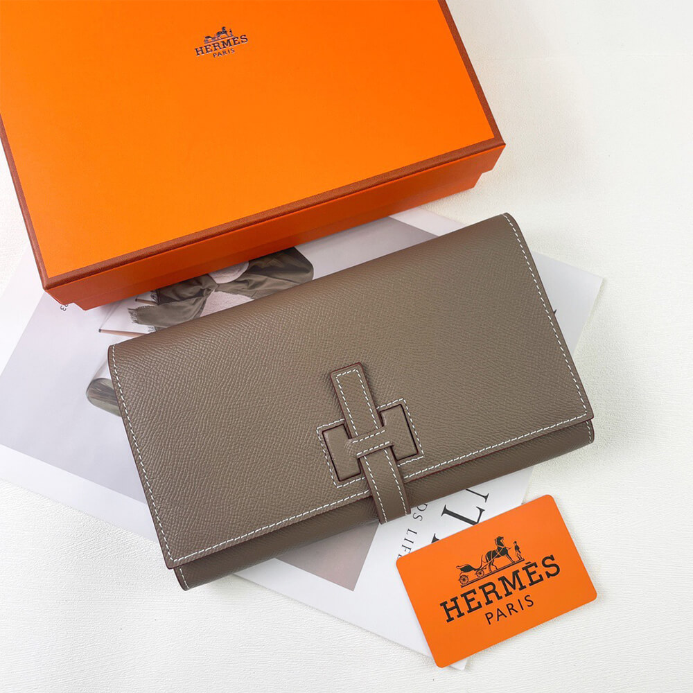 HERMES New H Passant Toutenmain wallet(HIGH-END GRADE)
