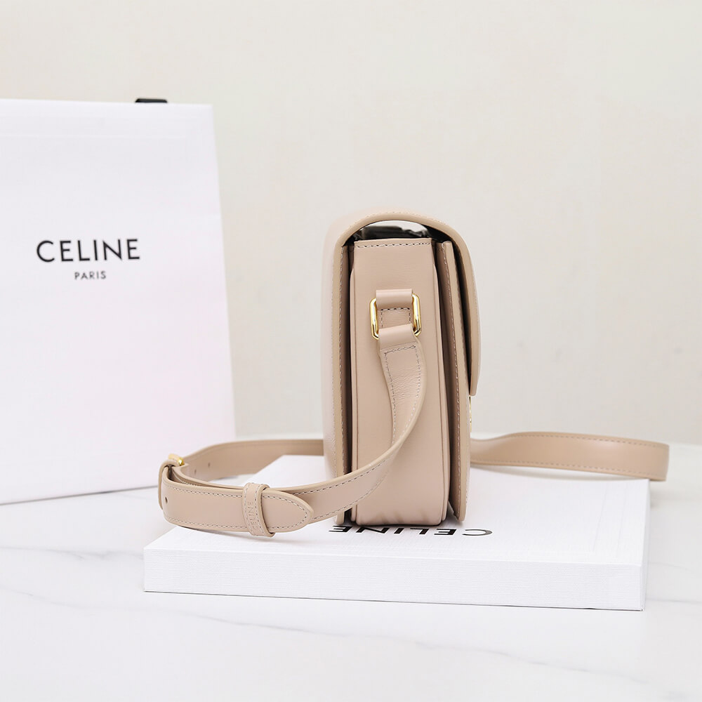 CELINE CLASSIQUE TRIOMPHE BAG in shiny calfskin(HIGH-END GRADE)