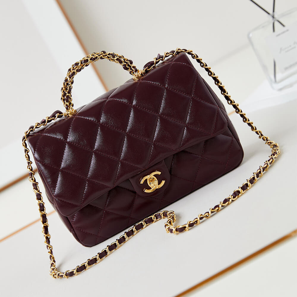 CHANEL Flap Bag with Top Handle