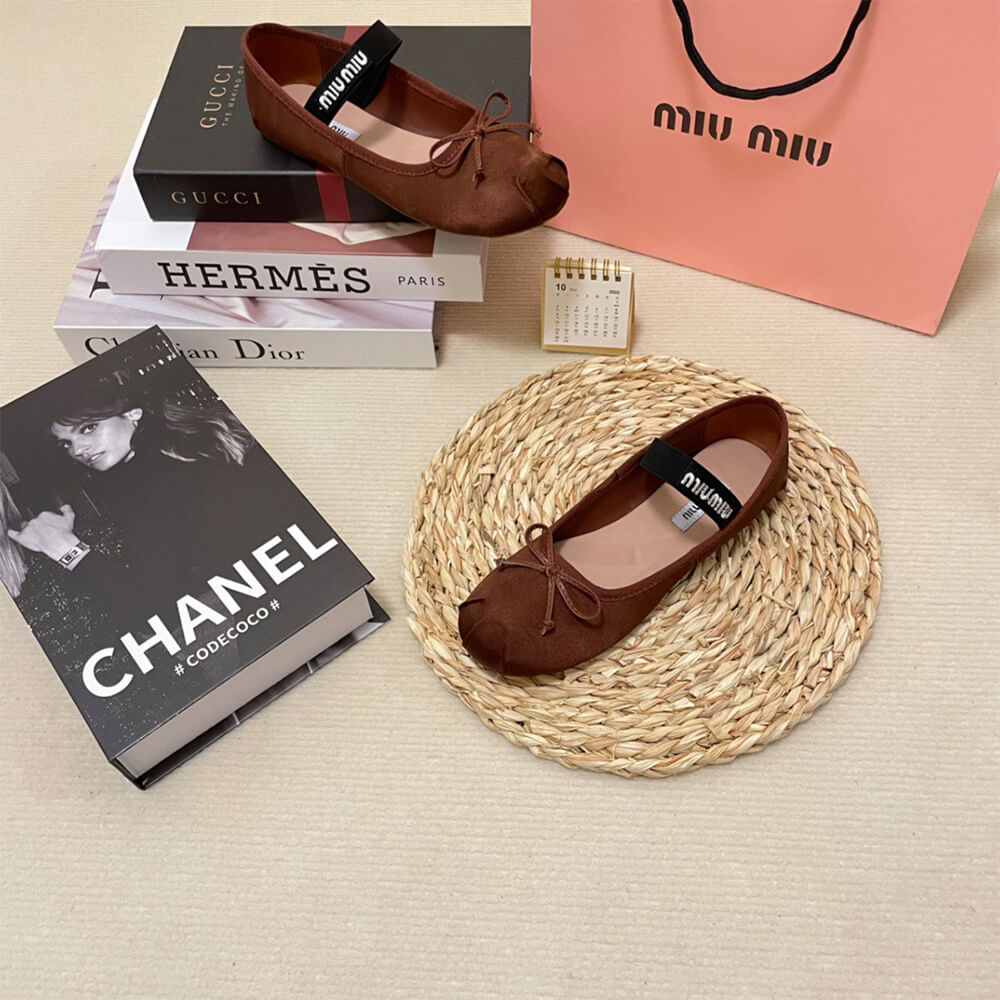 MiuMiu Satin ballerinas
